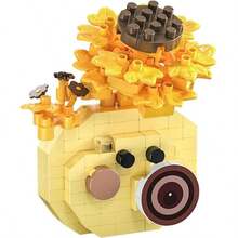 6 Sets Flower Camera Micro Particle Building Blocks Assembly Toy Set, Collectible Cute Camera Miniature Model, Creative Decorative Gift, Suitable For Desktop Display, Photographer Use - Multicolor - View 6