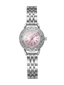 Women's Elegant Luxury Fashion Casual Digital Dial Classic Quartz Wristwatch, Gift For Best Friend (1pc/Set) Watch Box Not Included - Silver - View 8