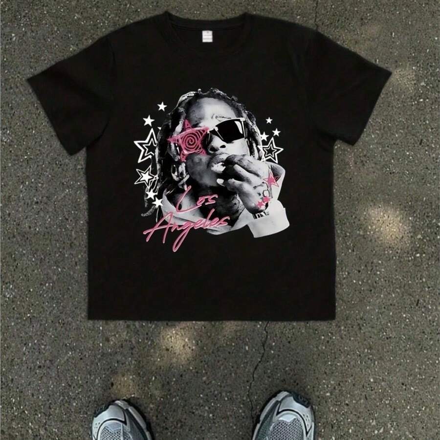 1pcs0022- New Summer T-Shirt With Bingo Design, Funny, Queen Of The Game, Gift For Women, Crew Neck T-Shirt, Oversize Fit, 100% Cotton - 黑色12 - 查看 1