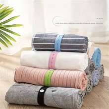 10 piezas de correas elásticas de almacenamiento con hebillas ajustables, lazos de compresión compactos y portátiles, solución de almacenamiento práctica y de alto valor para el hogar y los viajes - Color aleatorio - Ver 3