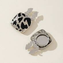 1Pc Metal Turtle Shaped Buttons Leopard Print Irregular Decorative Buttons For Shirt Cuffs & Coat - Fang - Jin Yi Zhi - View 2