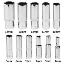 SenRocc Set Soket Dalam 6 Titik Penggerak 1/4 Inci 11 Buah Set Soket Panjang Metrik Dari 4mm Hingga 14mm Kelas Profesional - 11 buah/set - View 7