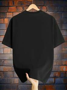 200 Gramos de Camiseta de Manga Corta% Pura, Estilo y Ropa Casual de Verano - Negro - Ver 7