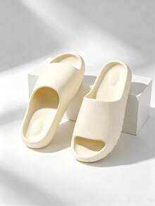 Unisex Indoor Home Slippers, Men's EVA Outdoor Beach Sandals - Beige - View 7