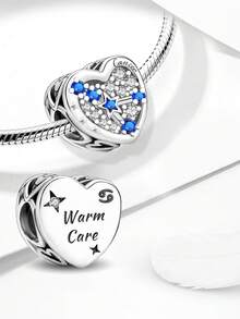 1 Set Mode Perlen Sternbild Serie, geeignet zum Herstellen von Damen Armbändern, DIY Schmuckzubehör, für den täglichen Gebrauch als Dekoration, auch geeignet für Mädchen - Herzförmige Konstellation - Übersicht 7