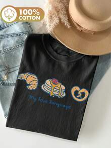 Women T-Shirts - Black - View 1