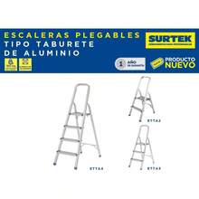 Surtek ETTA3 Surtek 3-Step Aluminum Folding Stool Ladder, Color, Pack Of 1 - 1 - View 5
