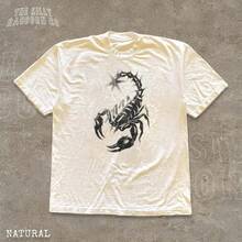 2026 damen sommer outfit camisetas mujer verano  Scorpion Shirt Y2K Grunge Aesthetic Faded Streetwear T-shirt For Men Womencoordinati estivi donna  robe femme été - 1 - Voir 1