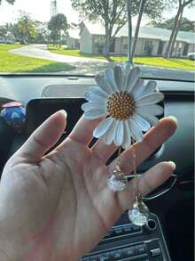 chaohongjia 1pc Flower Design Car Hanging Ornament - A - View 5