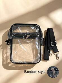 Transparent Crossbody Bag, Suitable For Sports Venues, Concerts, Sports Events, Unisex PVC Material, Beach - Multicolor - View 12