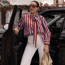 Women Blouses & Shirts - Rojo - View 6