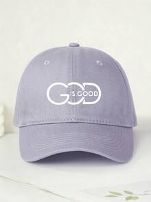 1 buah Topi Baseball Lembut Bergambar Tuhan Itu Baik, Warna Polos, Minimalis, Modis, Lembut, Bernapas, Nyaman, Cocok untuk Musim Semi dan Musim Panas, Pakaian Kerja Sehari-hari, Sekolah, Topi Kristen, Ukuran Dapat Disesuaikan - Tuhan itu baik - View 8