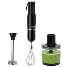 Adler Stavmixer 4 i 1, 800W, 2 hastigheter, rostfritt stålblad, 500 ml hackare, 700 ml mätbägare, visptillbehör, svart - EU E typkontakt (220-240V) - Visa 8