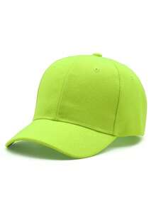 1pc Solid Color Plain Baseball Cap, Men's Summer Sun Protection Hat, Casual Visor Hat - A - View 4