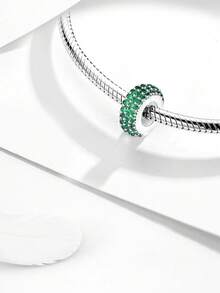 1 pieza Brazalete/Pulsera con diamantes brillantes de moda, adecuado para hacer joyas DIY, accesorio diario para combinar con el atuendo de las mujeres - Cuentas 1 - Ver 9