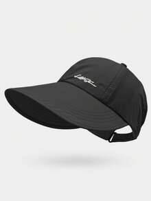 1pc Women's Wide Brim Sun Hat, Outdoor Foldable Baseball Cap With Ponytail Hole, Suitable For Men And Women, Summer Beach - Multicolor - View 15