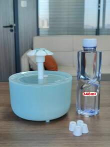 1500ML/50.72 Oz Cat Water Fountain - Floral Design Automatic Pet Water Dispenser With Circulation Filter, USB Powered (Adapter Not Included), Suitable For Cats And Small Dogs - Multicolor - View 11