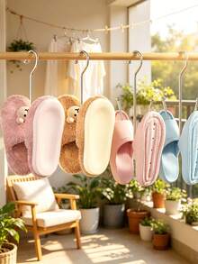 1pc/5pcs/10pcs Shoe Drying Rack, Portable Shoe Hanging Storage Rack, Space-Saving Shoe Display Rack For Home Closet, Perfect Gift For Storage Enthusiasts - Multicolor - View 8