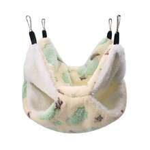 Hamster & Sugar Glider Warm Double-Layer Hanging Bed, Suspended Squirrel Sleeping Bag, Pet Supplies - A - View 10