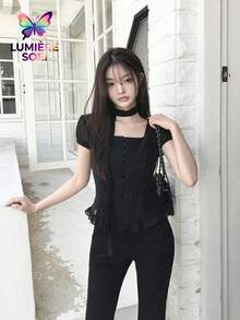 Women Blouses & Shirts - Black - View 5