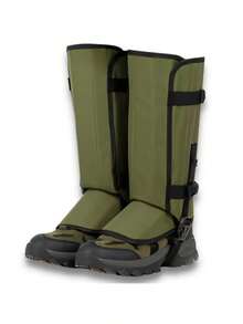 Polainas de Serpiente para Piernas Tamaño Ajustable A Prueba de Mordidas Protectores Impermeables de Serpiente Protección contra Mordeduras de Víbora. Verde Verde militar - Militares Verdes - Ver 7