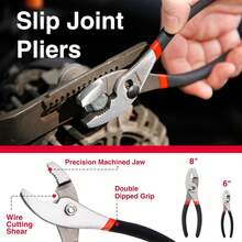 2026 New[Snowflake Wrench,]Piece Pliers Set With Joint, Long Nose, Linesman,Pump And Diagonal Pliers Home Automotive Repair R4QW - 10pc - View 7