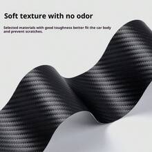 Universal Car Door Sill Anti-Scratch Strip, Car Door Sill Protector, Welcome Pedal Protector, Trunk Protector, Made Of Soft PU Leather, Protective Accessory. - Car Door Sill Leather Protective Film - View 3
