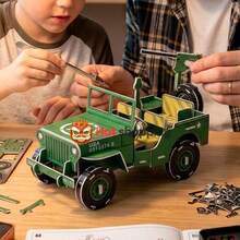 Rompecabezas 3d Cartón Puzzles Para Maquetas Actividades - Carro - Ver 3