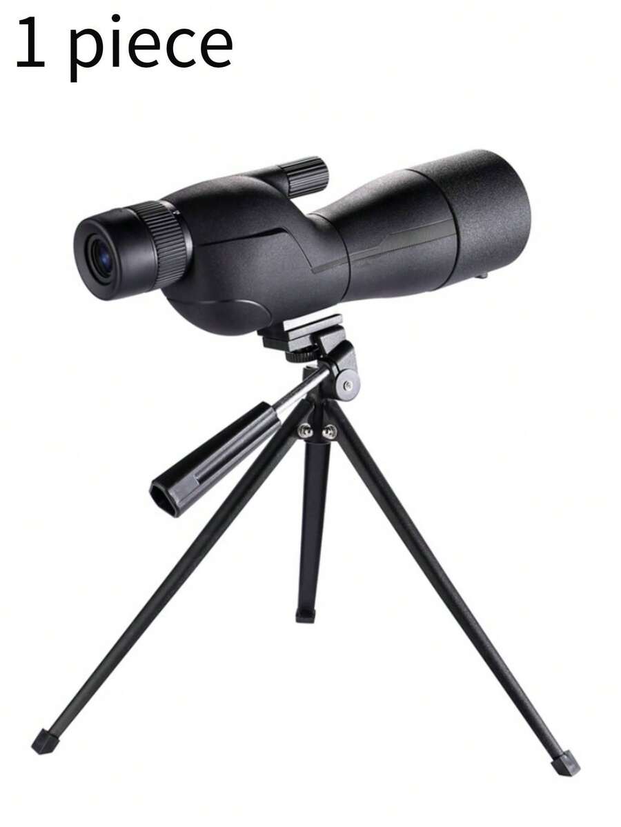 1pc 25-75x60 Thermal Imaging Scope With Tripod And Phone Mount, 123-63ft 1000yd Oblique View Eyepiece, Multi-Color Options, Suitable For Bird Watching, Hunting, Birthday Gift, Camping - Multicolor - View 1