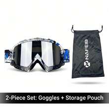 1 Pair Motorcycle Goggles, Ski & Snowboard Goggles, Windproof Glasses, Outdoor Sports Cycling Goggles, Snowmobile Electric Bicycle Off-Road Sports Goggles, Ski Goggles, All-Terrain Vehicle Windproof Outdoor Goggles - Multicolor - View 14