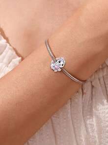 1 mặt dây chuyền hình mèo và bể cá bằng bạc nguyên chất thời trang, thích hợp để làm vòng tay/lắc tay cho nữ, tự làm trang sức và trang trí hàng ngày, phụ kiện cho bé gái. - Đính cườm 2 - Xem 7