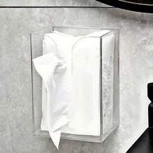 No Drill Wall-Mounted Tissue Paper Dispenser - Multi-Function Kitchen & Bathroom Paper Towel Holder - Convenient Space-Saving Design - Multicolor - View 9