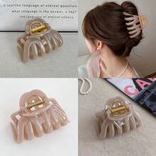 ヘアクリップ 9cm しっかりとまる クリップ バンスクリップ ヘアアクセサリー お風呂 シンプル オフィス レディース バナナクリップ 大人向け 韓風 可愛い 髪留め 髪飾り PC樹脂 軽量 - 写真の通り - チェックする 1