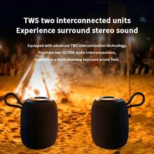 Lenovo SC3306 Speaker Bluetooth Suara Surround Super Subwoofer Audio Rumah Volume Besar Bass Kuat Speaker Portabel Luar Ruangan - View 7