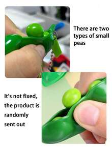 1pc/3pcs Cute Edamame Keychain, Car Key Chain, Backpack Charm, Squeeze Edamame Stress Relief Keychain, Pressure Relief Keychain, Car Key Chain, Bag Charm, Keychain Accessory, Finger Pressure Keychain, Emotion Soothing Keychain, Focus And Relaxation Stress Relief Keychain, Birthday Gift, Party Gift, Holiday Gift - Multicolor - View 7