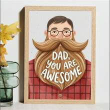 1/PC Dad, You'Re Such An Amazing Poster. The Father'S Day Art Print From The Mid-20th Century Was A Gift For Dad. It'S A Modern Home Frameless Cartoon Decoration Painting - No Frame - View 9
