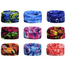 Edward 9pcs Bandanas Mujer Bandanas Hombre elstico Magia Bufanda Bandana Venda de Deportes para Senderismo, Correr, Ciclismo, Motocicleta, Yoga - Color brillante - Ver 1