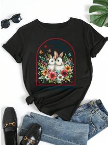 Women T-Shirts - Black - View 5