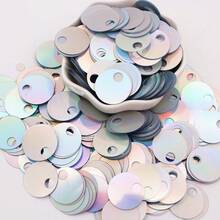 140pcs Large Hole 20mm Flat Round Sequin Holographic Loose Sequins For Handmade Crafts, Art, Jewelry Making, Sewing, Embroidery, Party Decoration - 20 Grams - View 34