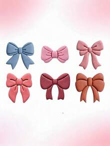 1/6 Set Butterfly Shaped Clay Cutters, Assorted Polymer Clay Cutting Tools, Butterfly Shaped Clay Molds, Suitable For DIY Handmade Clay Jewelry Making - Pink - View 4