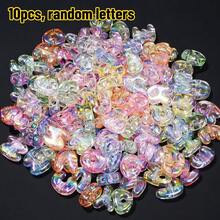 可愛字母珠 夏日 UV 幻彩透明冰感壓克力大寫字母珠，適用 DIY 手機掛繩、鑰匙圈、項鍊、手鍊珠寶手工製作 - 彩色 - 查看 12