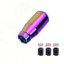 1pc Car Gear Shift Knob Cover, Black Red Blue Colorful Manual Gear Shift Lever Head, Dashboard Gear Shift Head - One Size Fits All - View 16