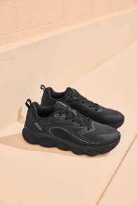 XTEP Bouncy Shoes | Men's Running Shoes New Arrival, Lightweight Sports Shoes, Retro Chunky Sneakers, Thick Sole, Versatile Outdoor Shoes, Black - Black - View 5