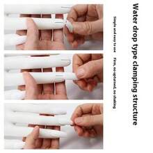 Mano de práctica para uñas acrílicas - Mano de silicona para práctica de uñas, puntas de uñas mejoradas que nunca se caen, mano de maniquí para uñas postizas para práctica de uñas, mano de maniquí flexible para práctica con 50 piezas de puntas de uñas. - Blanco - Ver 8