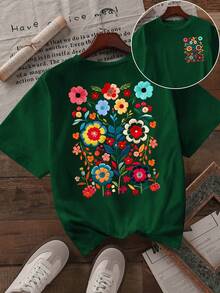 Women T-Shirts - Dunkelgrün - View 1
