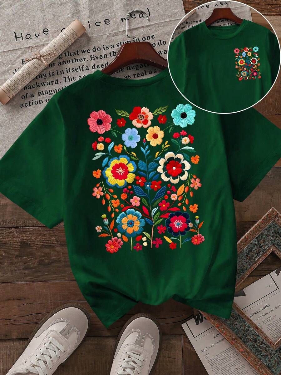 Women T-Shirts - Dunkelgrün - View 1