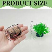 3 piezas Decoraciones de acuario de resina: cueva, escondite para camarones, acuario, accesorios para tanque de micro ecosistema, lugares para esconderse, decoraciones de paisaje acuático. Perfecto para peces, guppies, bagres y camarones - Acuario feliz - Ver 2