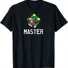 Camiseta divertida de maestro del cubo - Negro - Ver 1