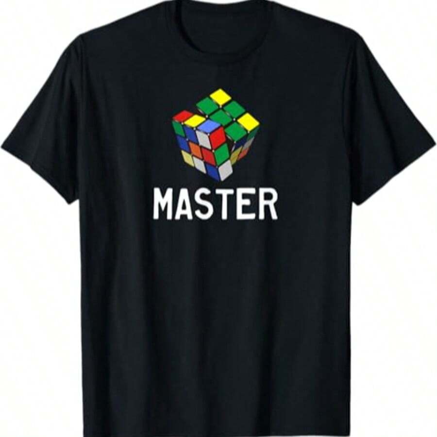 Camiseta divertida de maestro del cubo - Negro - Ver 1