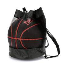 1pc Basketball Backpack, One Shoulder Crossbody Bag With Basketball Mesh Pocket, Volleyball And Soccer Bag - multicolor - View 6
